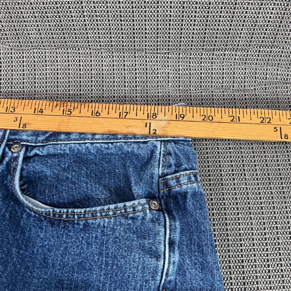 Faded Glory Womens Plus Size 18W Avg Blue Classic Fit Dark Stonewash Denim Jeans - Picture 5 of 10
